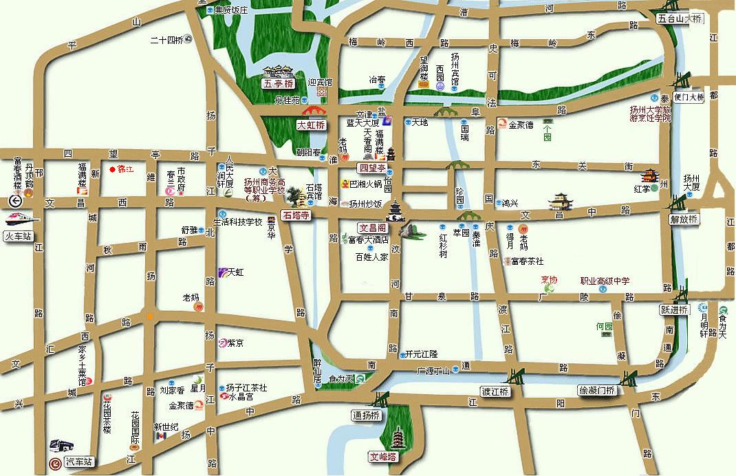 扬州线路图
